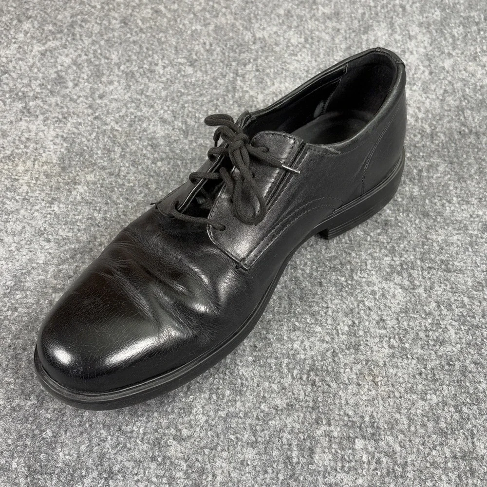 Geox Respira Shoes Mens 10.5 Black Dress Oxfords Lace Up Office Career Party‎